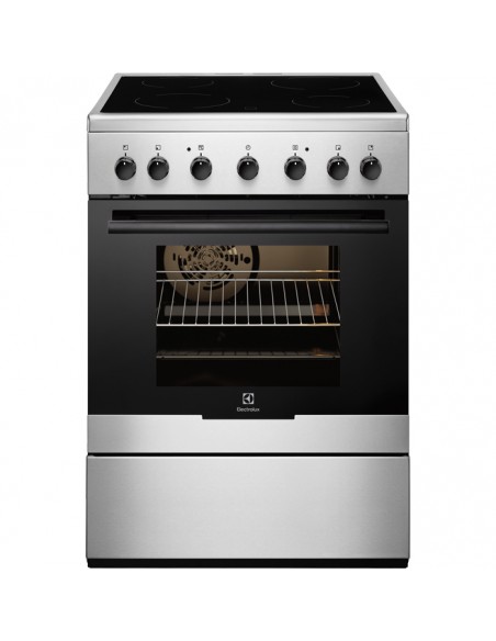 Electrolux EKC61360OX Cucina Ceramica 4 Fornelli Con Forno Elettrico Da