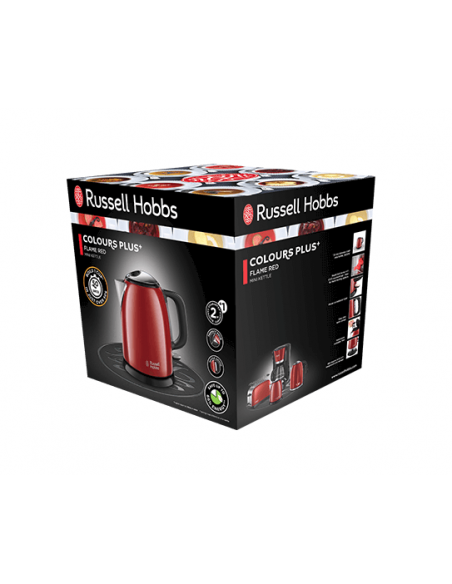 Russell Hobbs 24992-70 Bollitore elettrico 1 L 2400 W Nero, Rosso