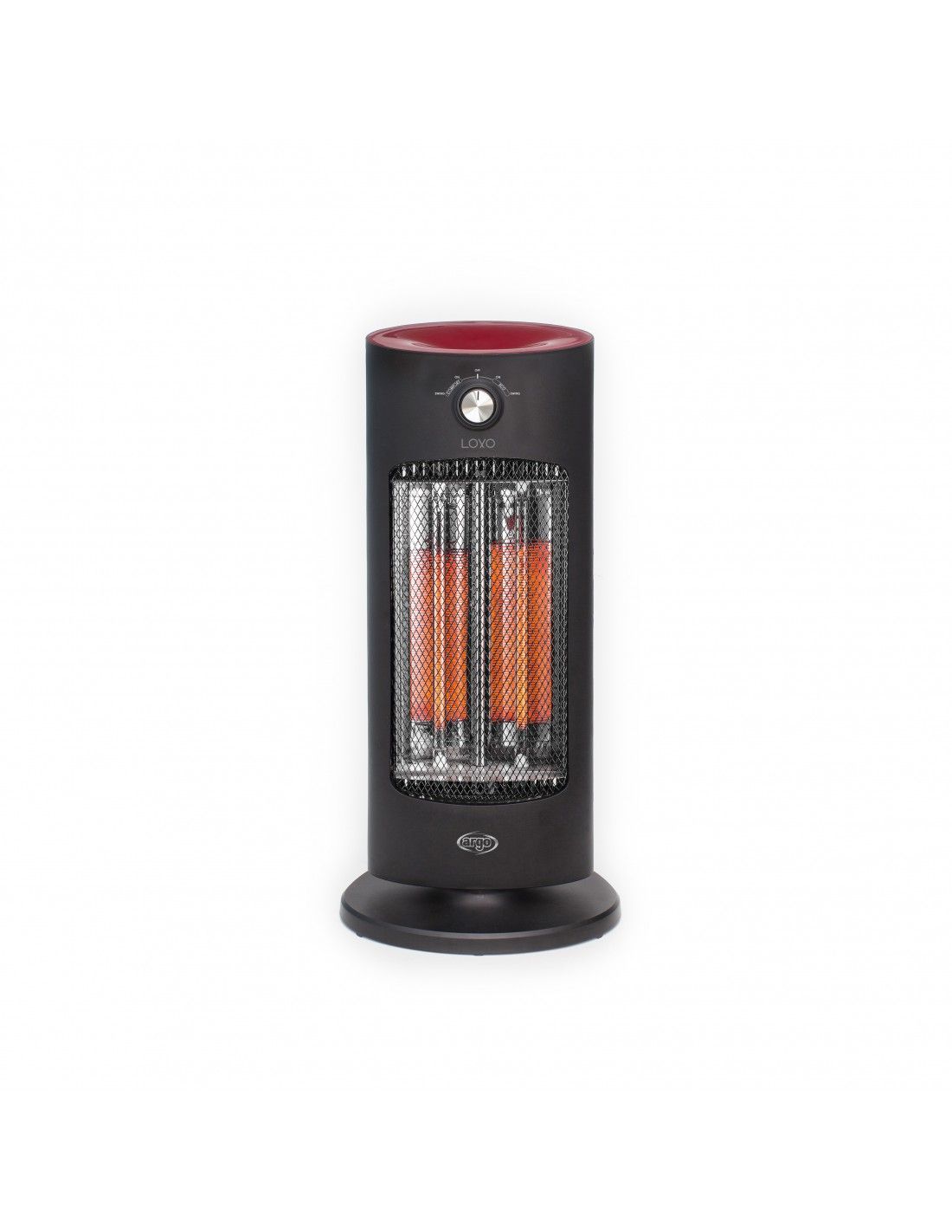 Argo LOXO Stufa Quartz electric space heater 800 W Nero, Rosso