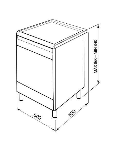 Smeg CX60SV-9 Cucina Combi 4 Fornelli con Forno Elettrico da 60 cm Acciaio  inossidabile