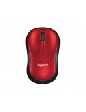 Logitech M185 Mouse Wireless 1000 DPI Nero, Rosso - 910-002240