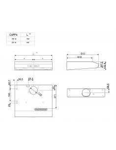 SMEG KSEIR92SE2 - Cappa integrata a vista da 90 cm - Aspirante - Classe D -  Silver - Comandi tramite Slider - 3 Livelli Velocità - Illuminazione a LED  - Cappe Incasso 90 cm - Cappe incasso - Elettrodomestici da Incasso