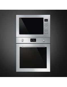 Smeg MOE34CXI Forno a Microonde Combinato Estetica Universale Capacita' 34  Litri Classe energetica 10 Programmi 51 cm Acciaio Inox