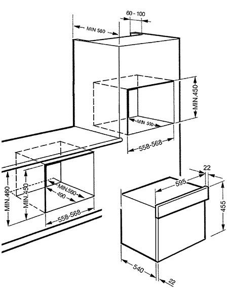 SMEG SF4400MX Forno da Incasso compatto 60 cm Inox antimpronta - Altezza 45  cm - Microonde Combinato