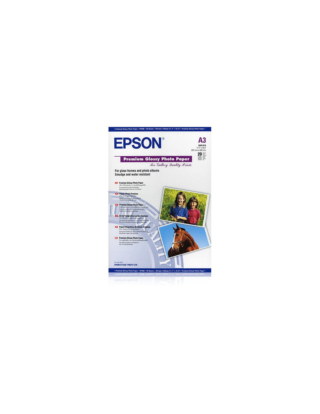 Epson C13s041315 carta fotografica lucida a3 20 fg mpg m2 A3 C13S041315  Epto