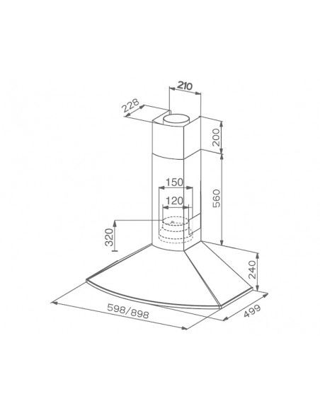 Faber Cappa Cucina Tender Parete 90 cm: acquista online su MK2Shop