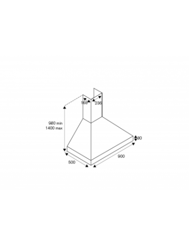 Bertazzoni La Germania KPL90PLAG1CRA cappa aspirante Cappa aspirante a  parete Crema 600 m³/h A, Cappe in Offerta su Stay On