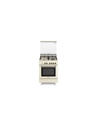 Delonghi PEMB 664 C ED Cucina Gas 4 Fornelli con Forno Elettrico da 60 cm  Beige