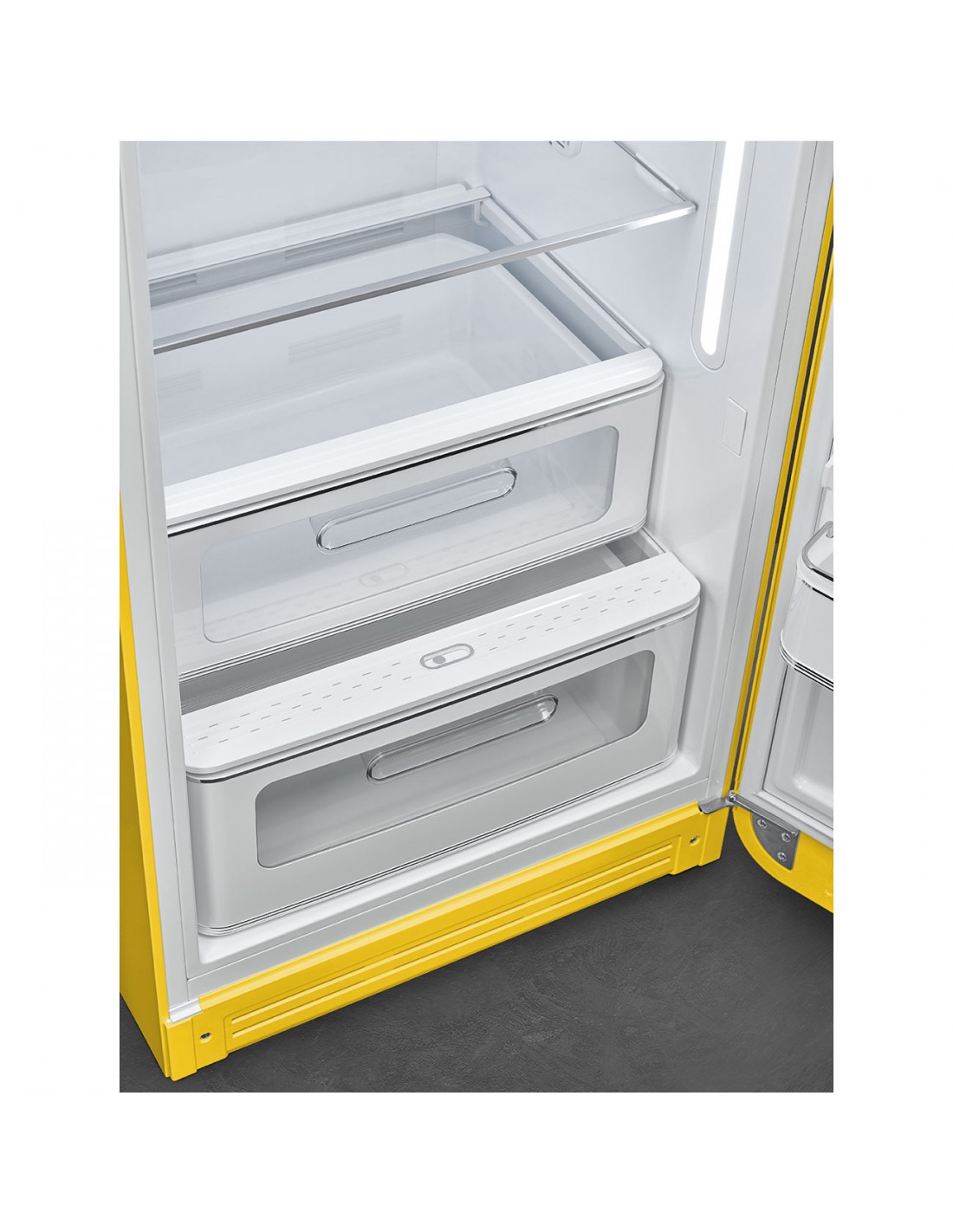 Smeg FAB28RYW5 50's Style Frigorifero con Congelatore a Libera  Installazione 270 L - Giallo