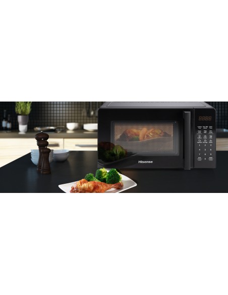 Hisense Forno Microonde Combinato con Grill Capacità 23 Litri Potenza 800  Watt colore Nero - H23MOBS5HG Hisense