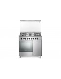 Outlet | Delonghi DEMX 96 B 42 ED Cucina 5 fornelli 2 piastre elettriche con forno multif.