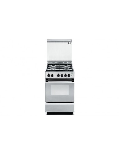 Delonghi SGW 554 N Cucina Gas 4 Fornelli con Forno a Gas da 50 cm