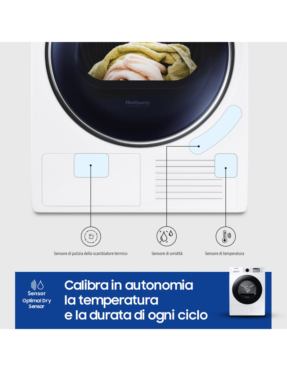 Samsung DV80CGC2B0 Asciugatrice a Pompa di calore 8 kg A+++