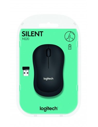 Logitech M220 Mouse Wireless, Pulsanti Silenziosi, 1000 DPI